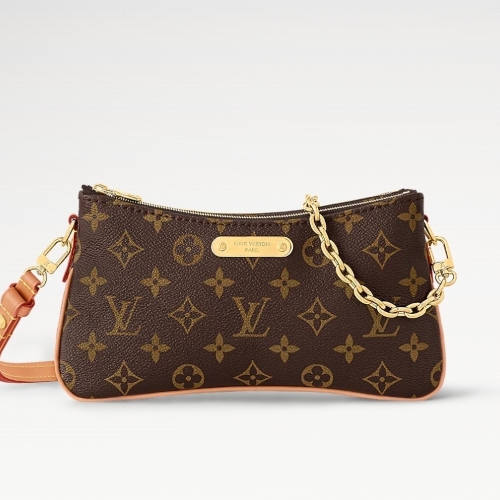Louis Vuitton Monogram Brown and Gold Clutch
